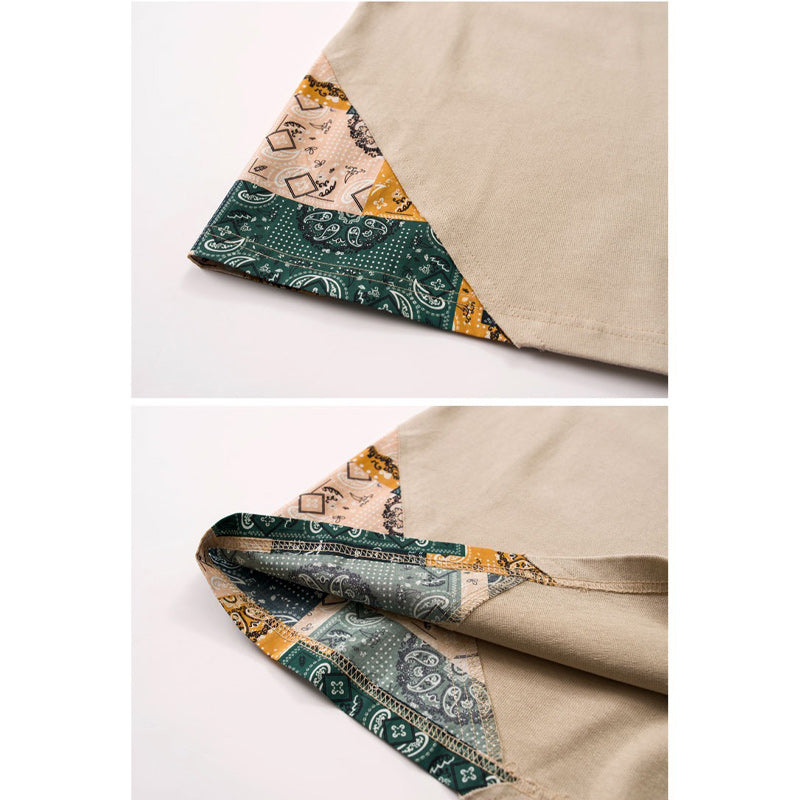 Vintage Cashew Flower Short Sleeve T-Shirt