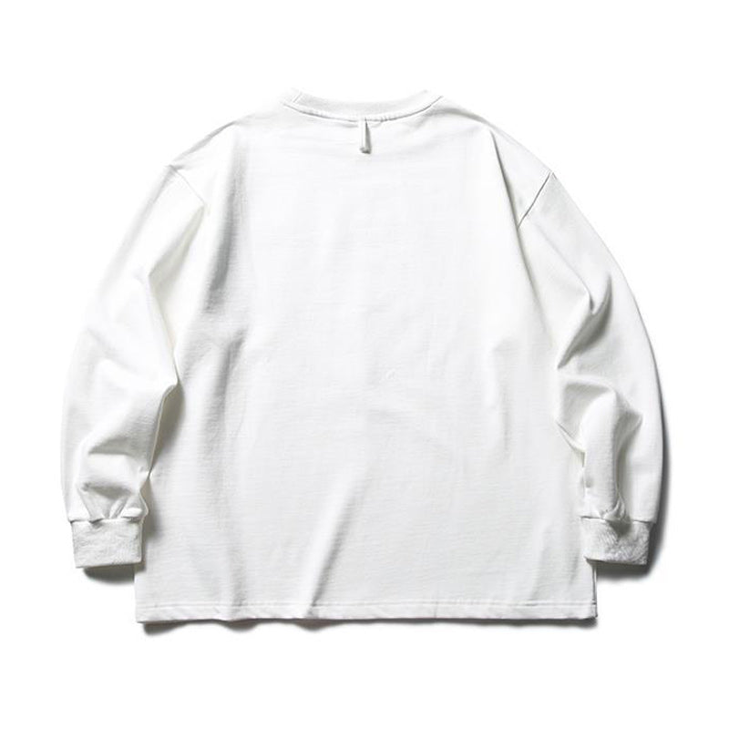 Autumn retro color pocket loose T-shirt