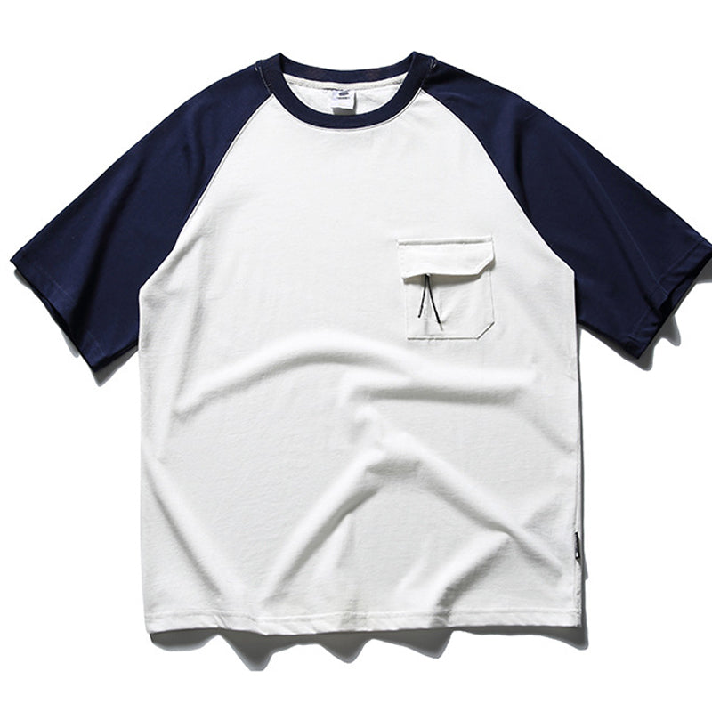 New summer color-blocked T-shirt