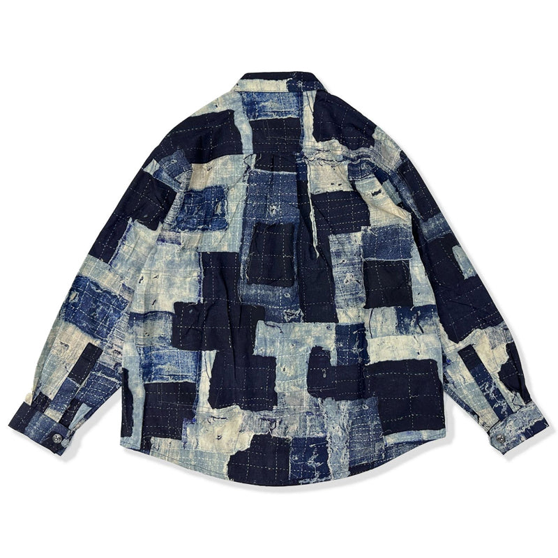 Cityboy Tattered Patchwork Print Shirt