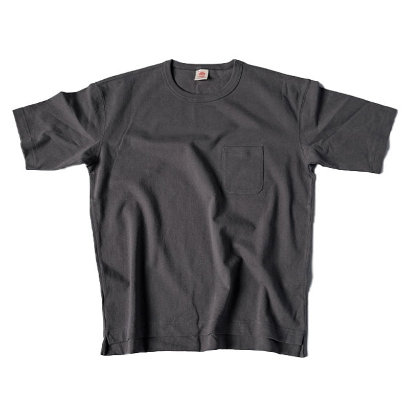 Plain roving cotton pocket tee in 4 colors