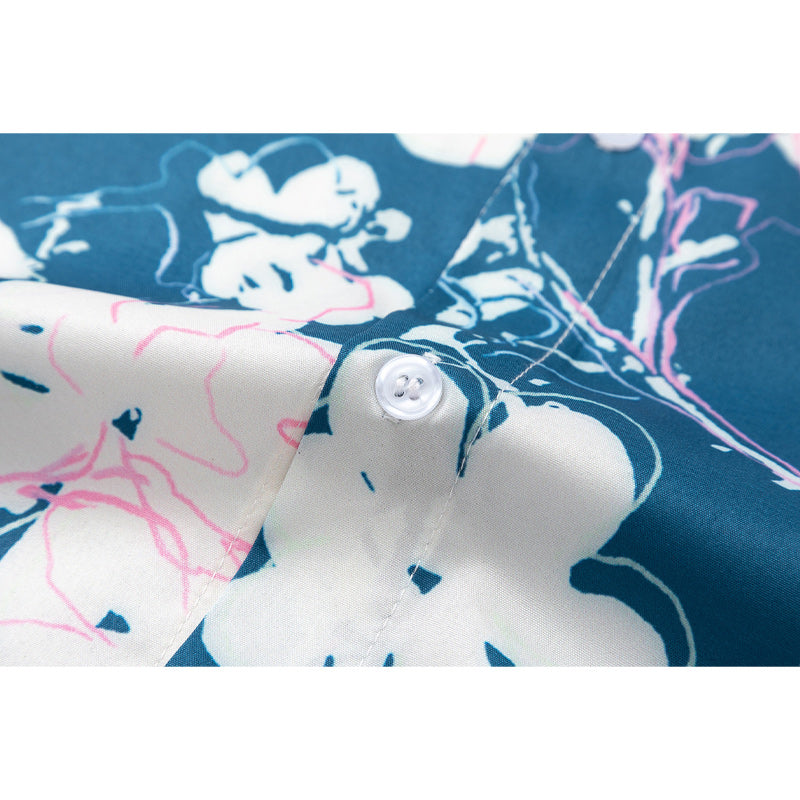 Retro Floral Hawaiian Short Sleeve Shirt
