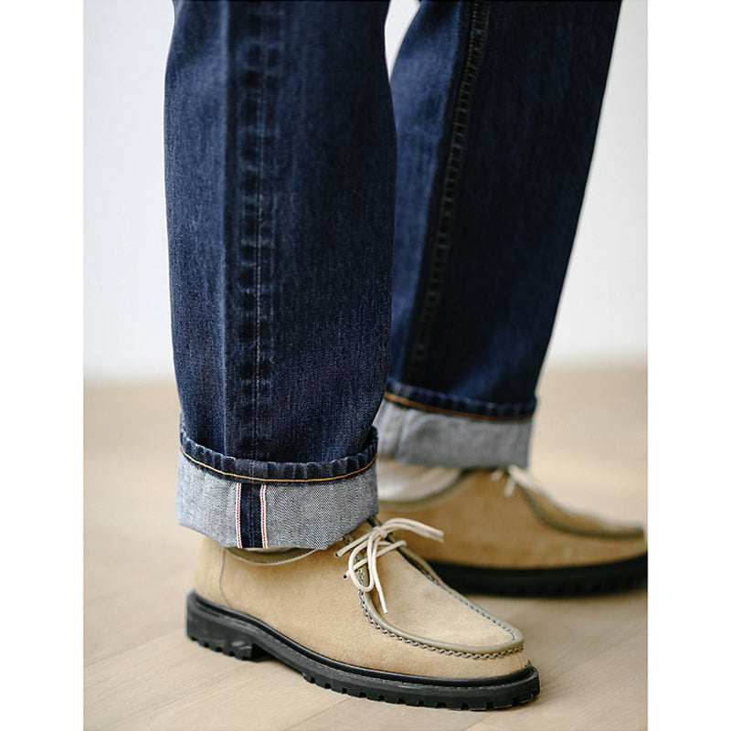American Retro Straight Denim Pants
