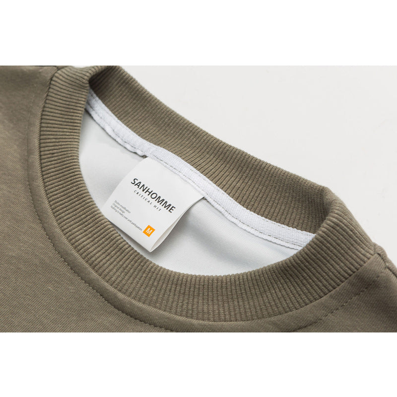 "M-5XL" Easy-to-match round neck print hoodie
