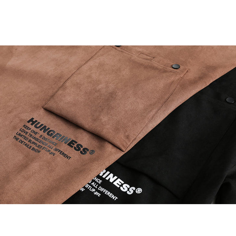 New for summer: 3D pocket suede short sleeve T-shirt