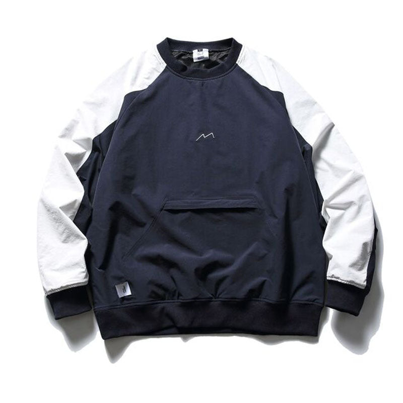 Kangaroo pocket print pullover hoodie