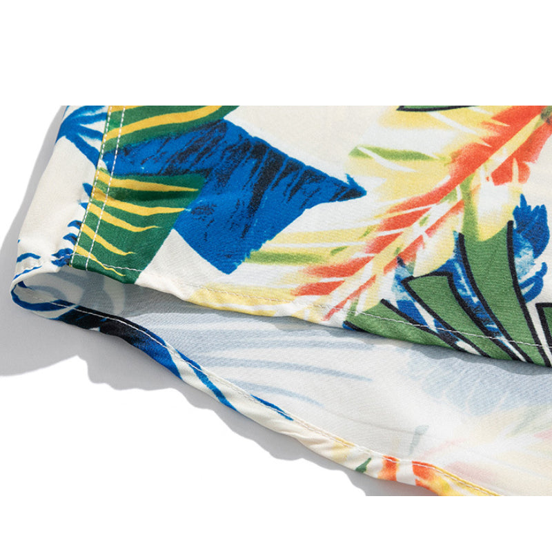 New for summer: Aloha print short-sleeved shirt