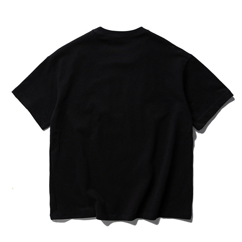 Embroidered Alphabet Casual Short Sleeve T-Shirt