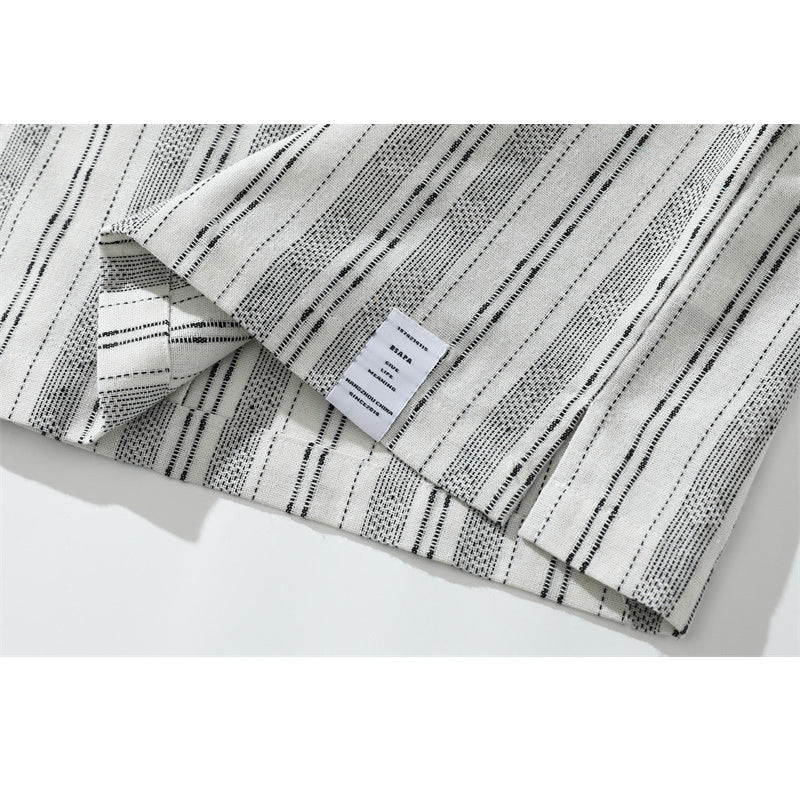 Fashion striped short sleeve shirt