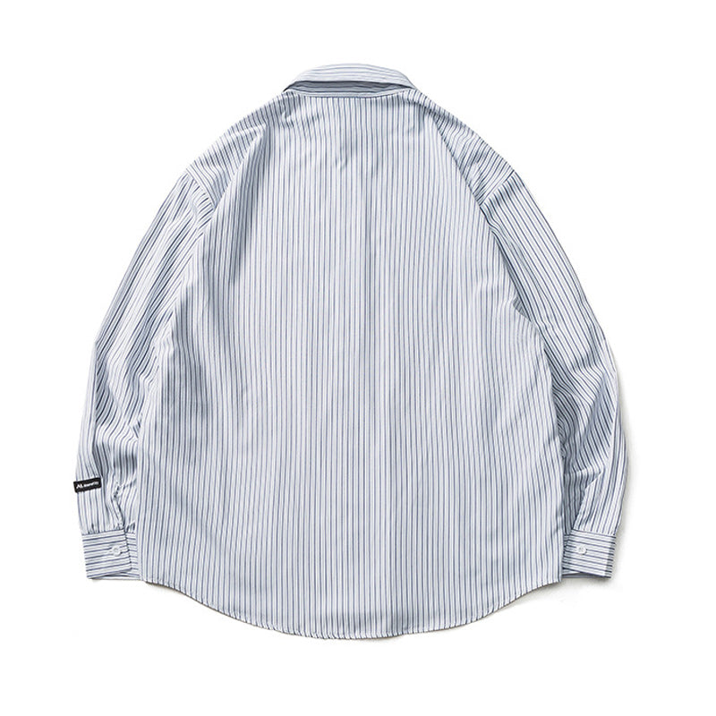 Classic striped long-sleeved shirt