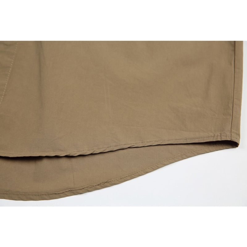 Three-color solid functional pocket work short-sleeved shirt