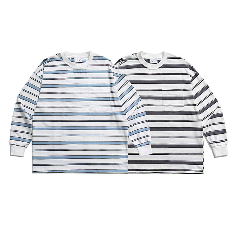 Classic striped long-sleeved t-shirt
