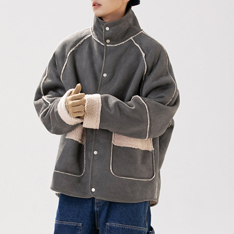 Men's Lambswool Warm Loose Fit Jacket