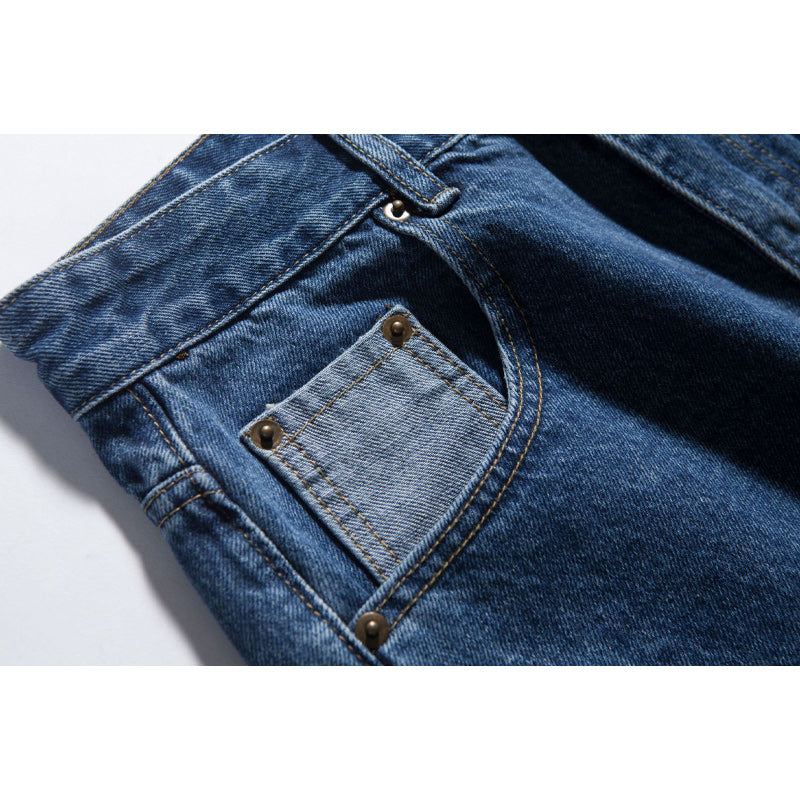 Retro Simple Straight Jeans