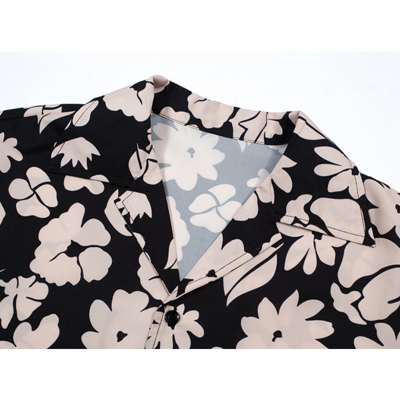 New for summer: Cuban color print short sleeve shirt
