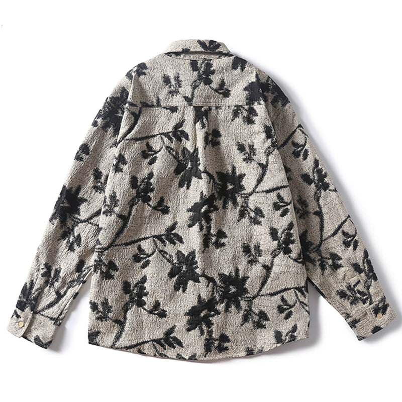Original ink painting style print one-tone shirt