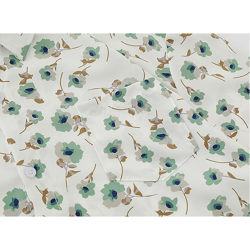 Retro Floral Hawaiian Short Sleeve Shirt