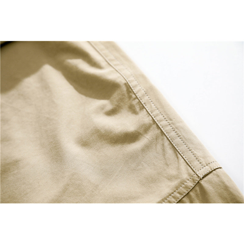 Classic simple plain pocket work short sleeve shirt