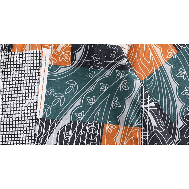 Switch print aloha short sleeve shirt