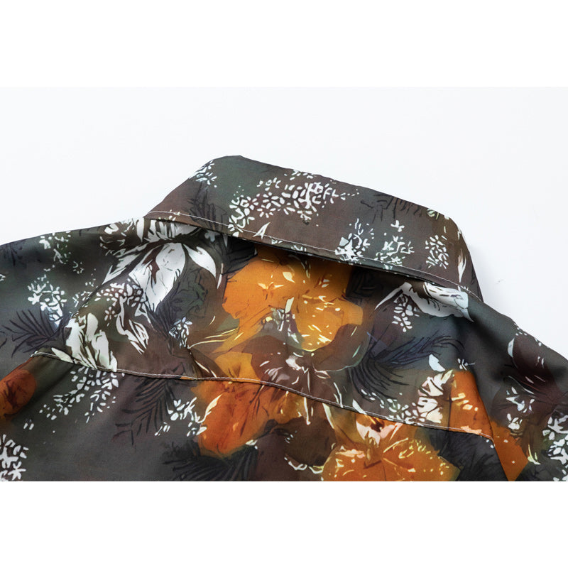 Summer Hawaiian Print Short Sleeve Shirt