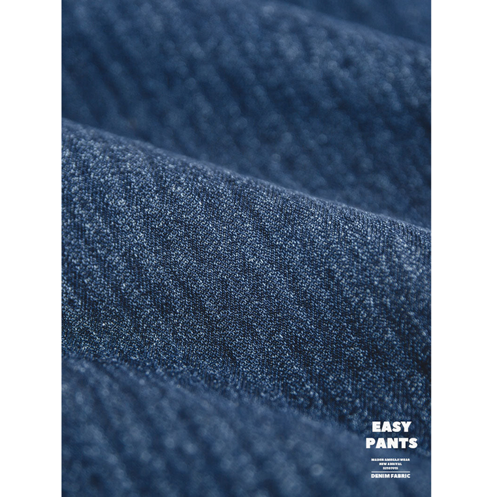 Denim wide tapered easy pants