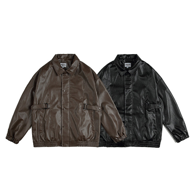 防寒 防風 レザー服 メンズ PU 無地 ジャケット