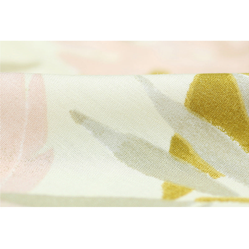 Cuban-colored floral print aloha shirt