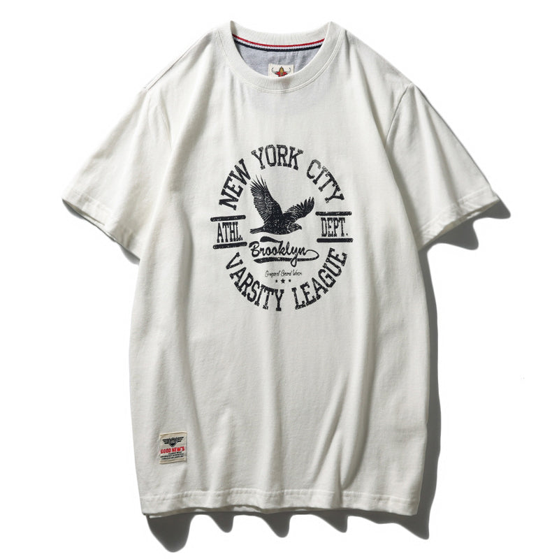New summer American casual print T-shirt
