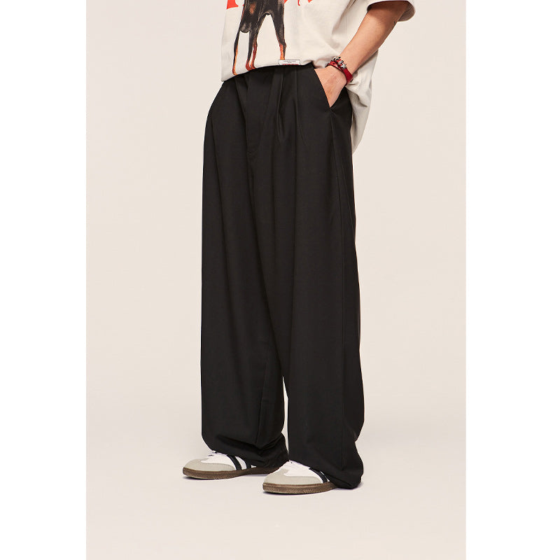 Loose Drape Casual Suit Pants