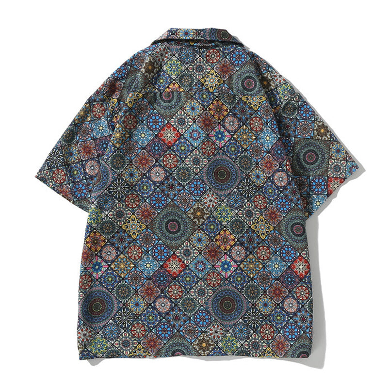 Hawaii "Summer Kaleidoscope" All-Over Print Aloha Shirt