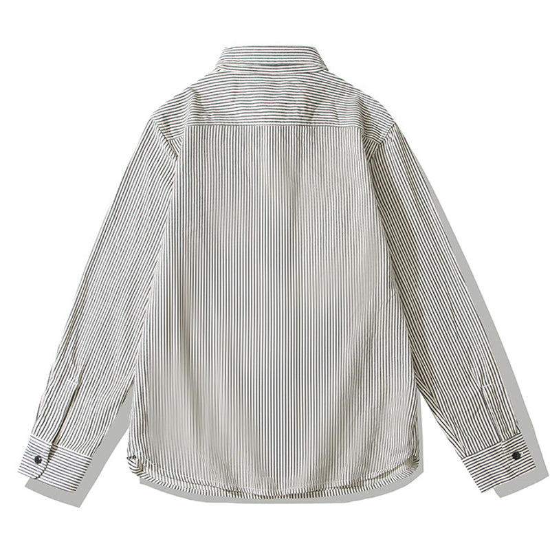 Hickory Railroad Stripe Denim Work Shirt