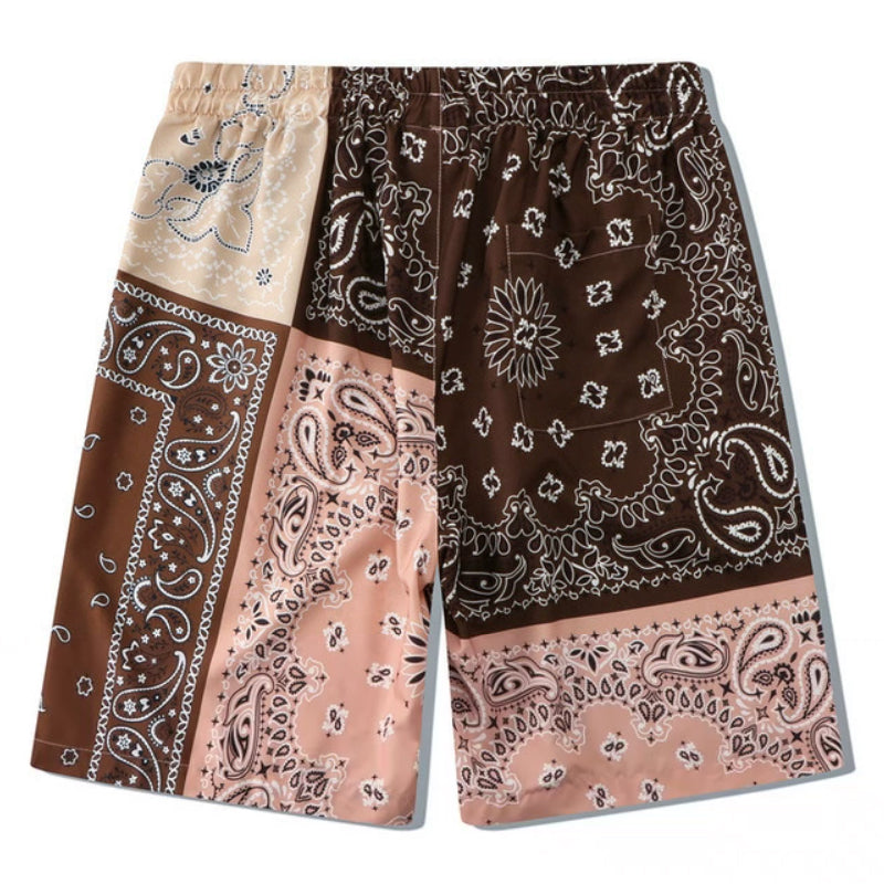 Cashew print short sleeve and shorts 2-piece set