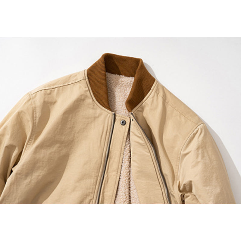 Lambswool Double-Sided Padded Clothing, Thick Coat, Jacket