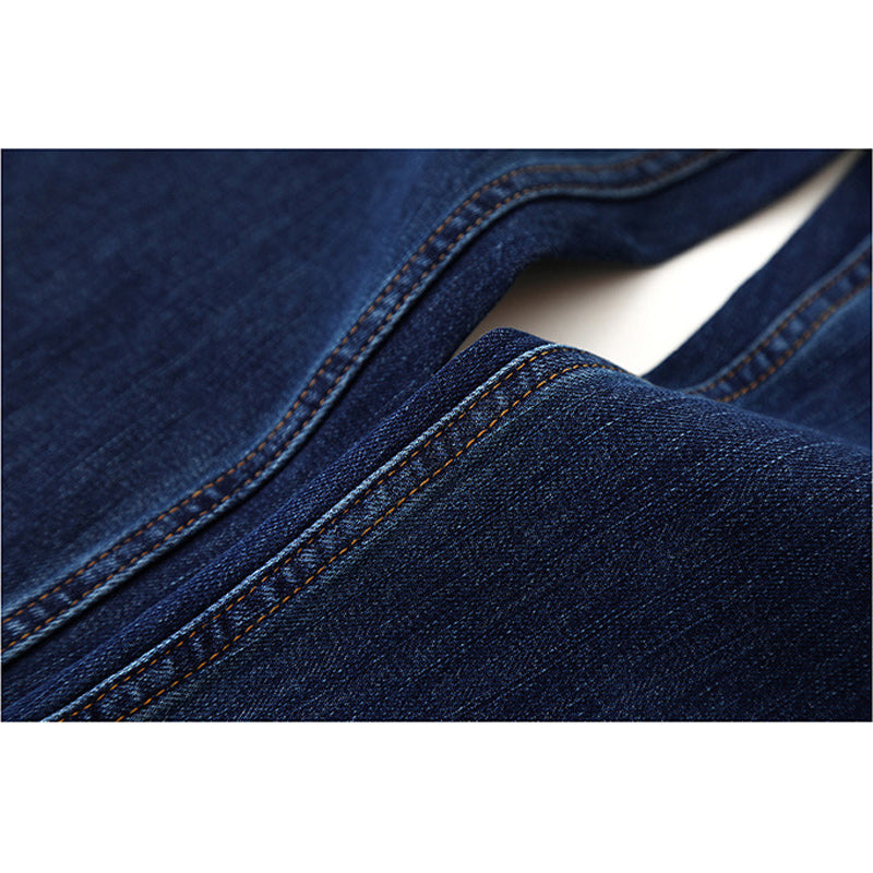 Cool-to-the-touch, 9/10-length slim red-selvedge denim pants