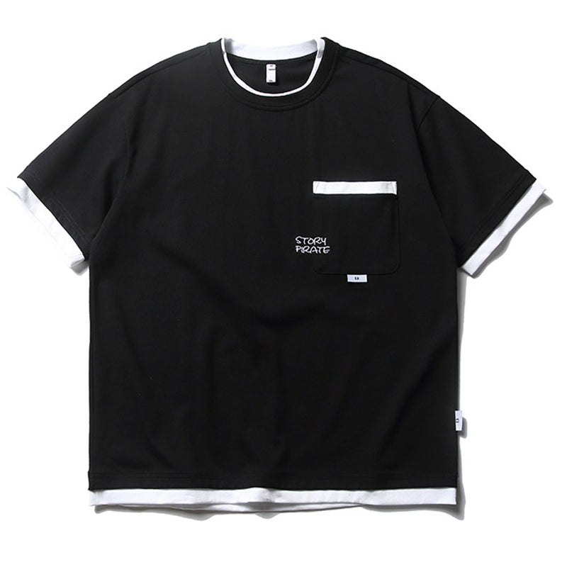 New for summer: plain crew neck T-shirt with pocket