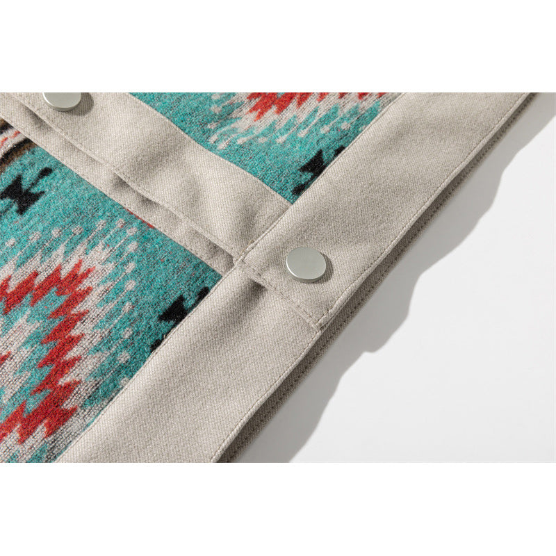 Ethnic NAVAJO patterned autumn jacket