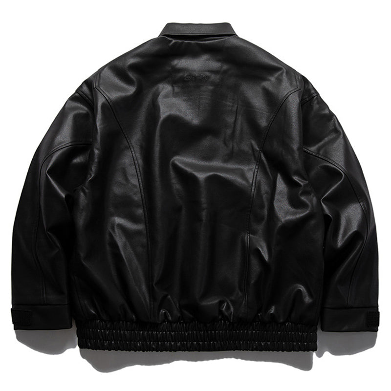 Retro Black PU Leather Jacket