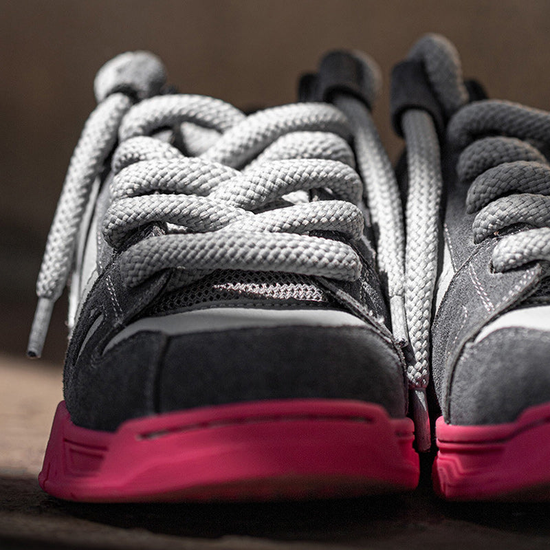 Unique casual color matching thick sole sneakers