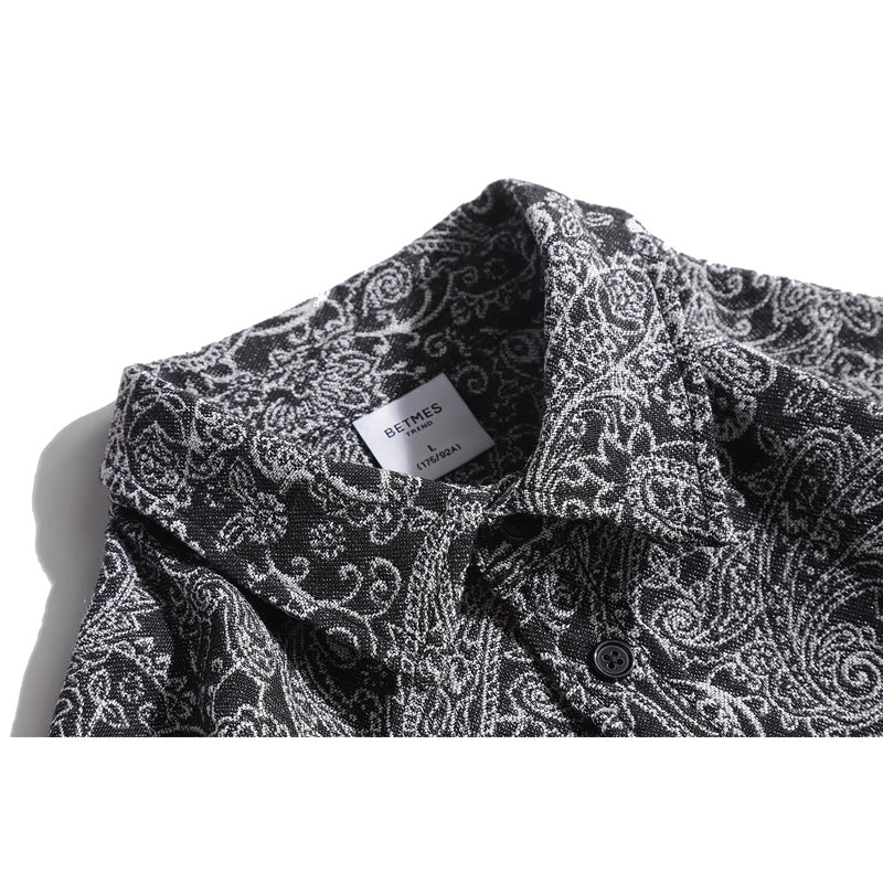 Ethnic Paisley Print Drop Shoulder Shirt