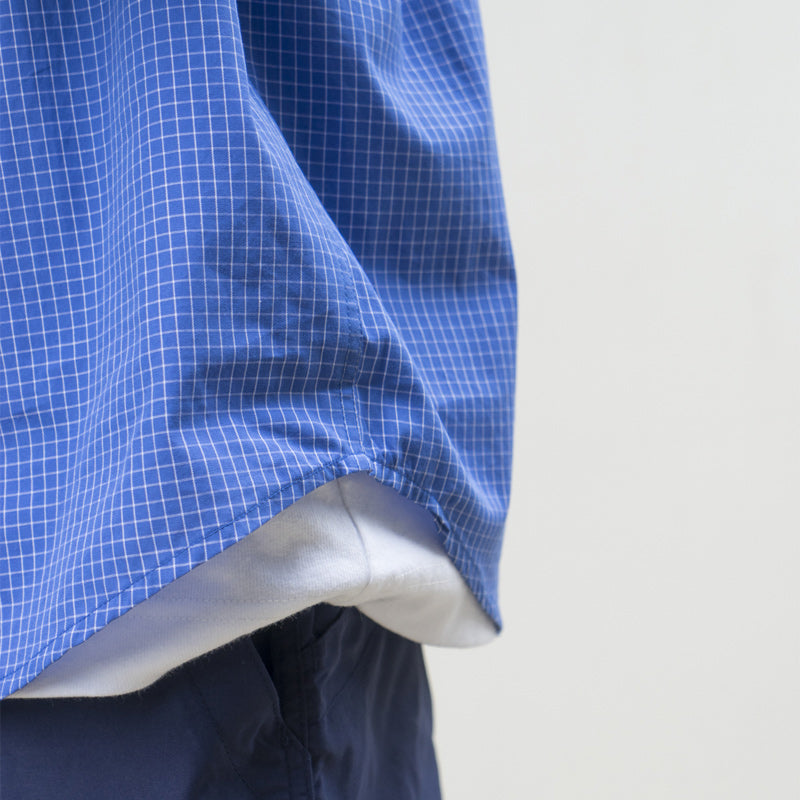 Cityboy classic blue plaid short-sleeved shirt