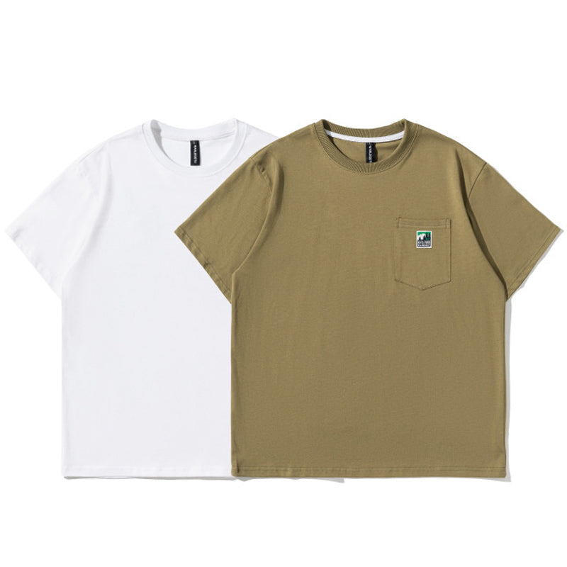 夏新作 Yama camping プリント半袖Tシャツ