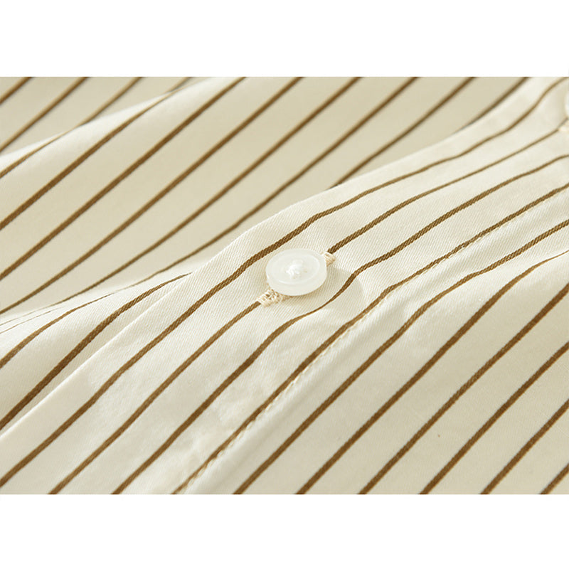 Baseball stripe short-sleeved shirt