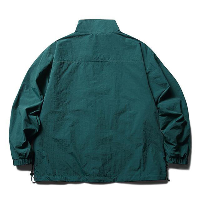 2-in-1 multi-pocket stand-collar work jacket