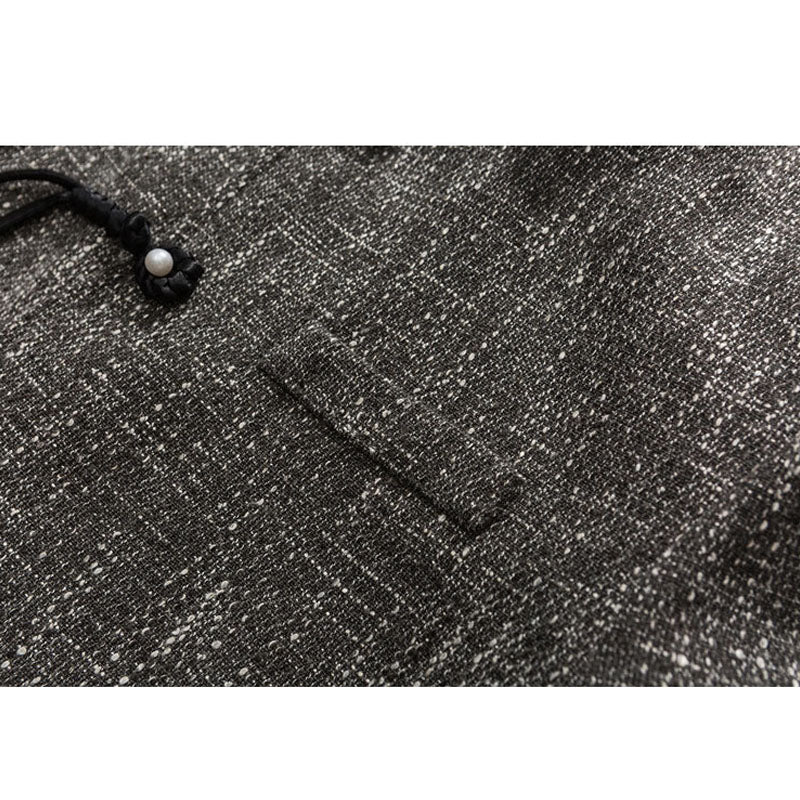 Switch stand collar coat zipper loose men's jacket