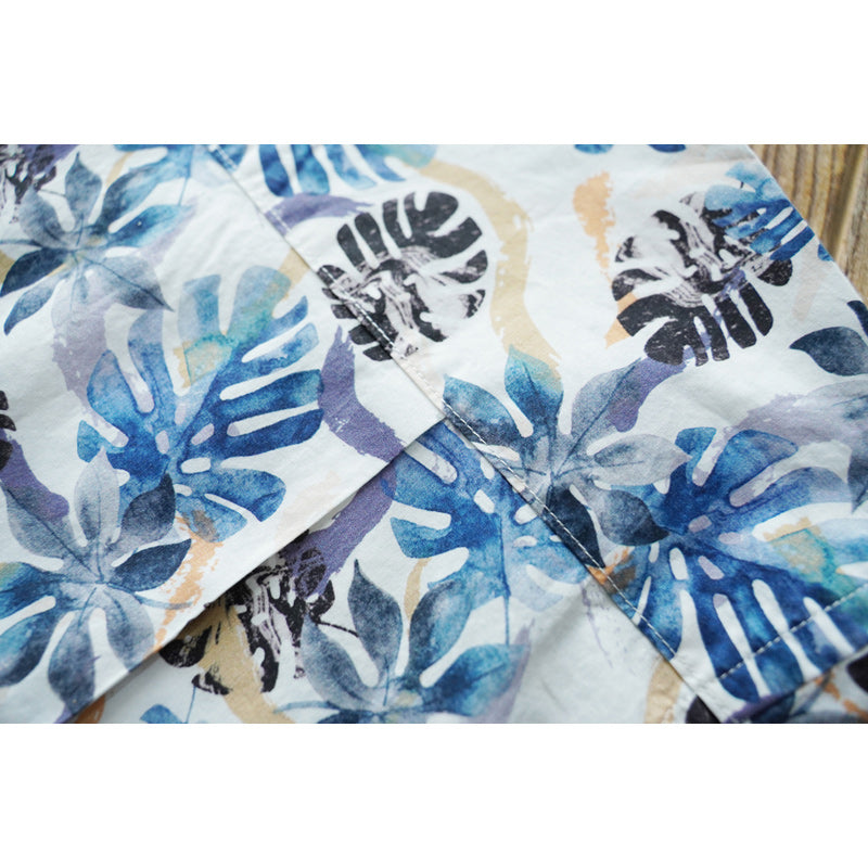 Monstera Print Cuban Shirt