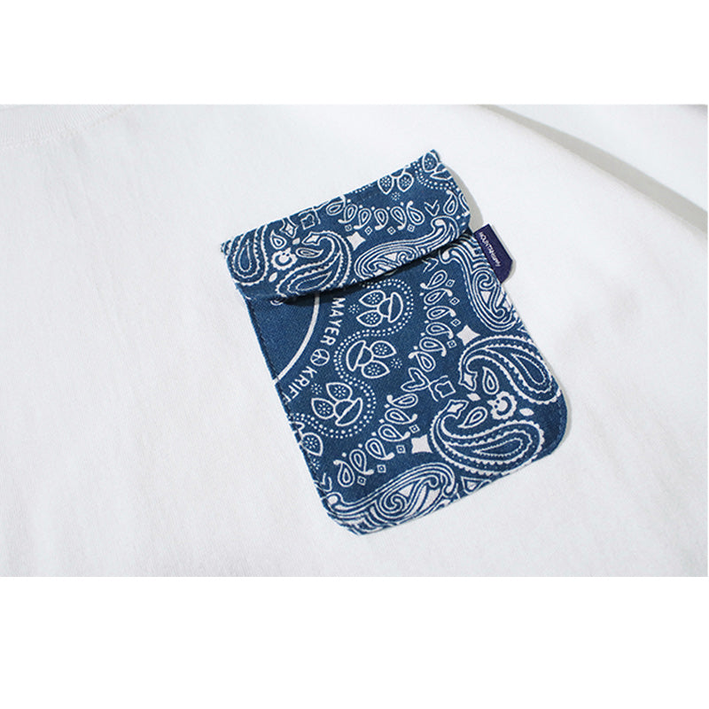 High-quality, easy-to-match short-sleeved T-shirt with vintage pockets