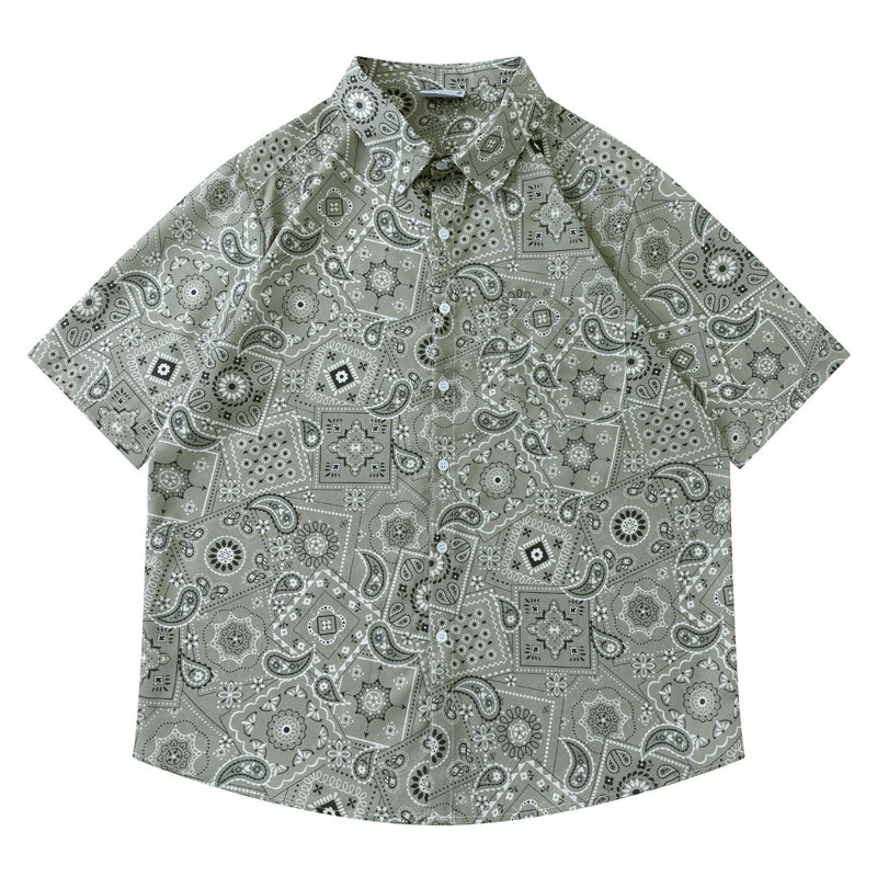 New for summer: Cashew nut floral print short-sleeved shirt