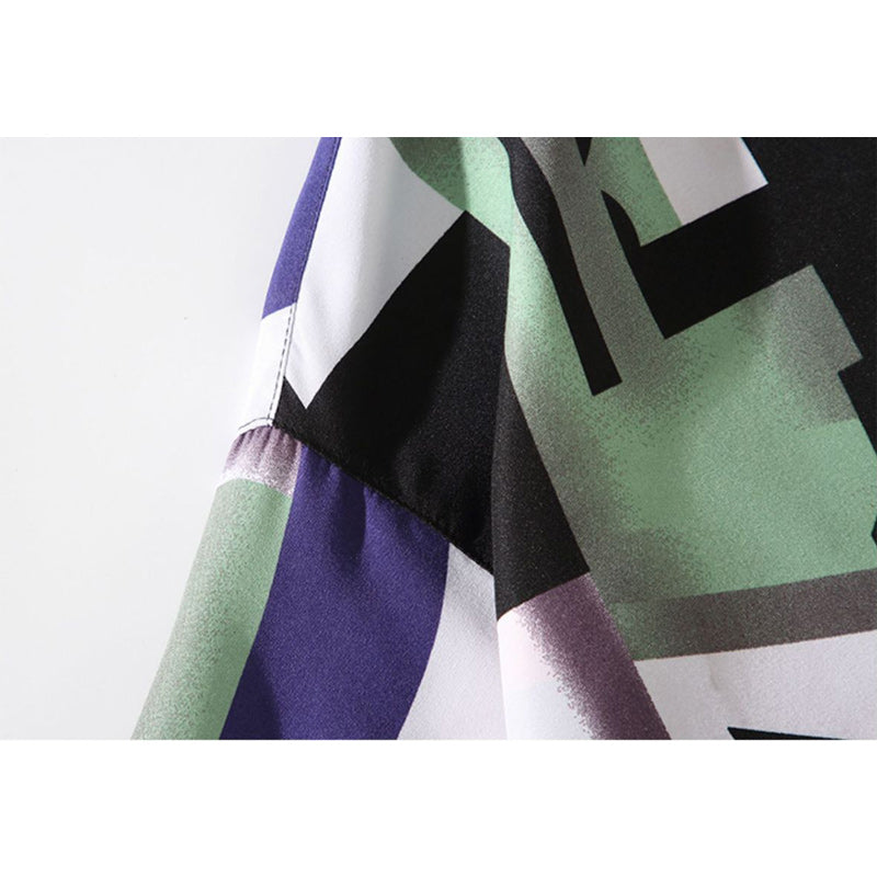 Colorful Geometric Aloha Shirt