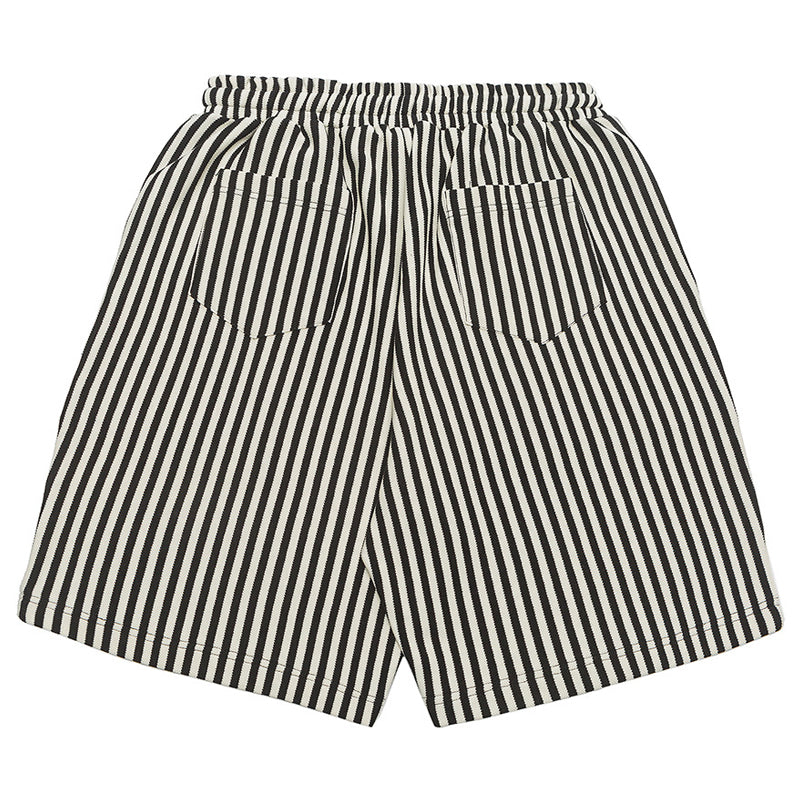 New Summer Striped Knit Shorts