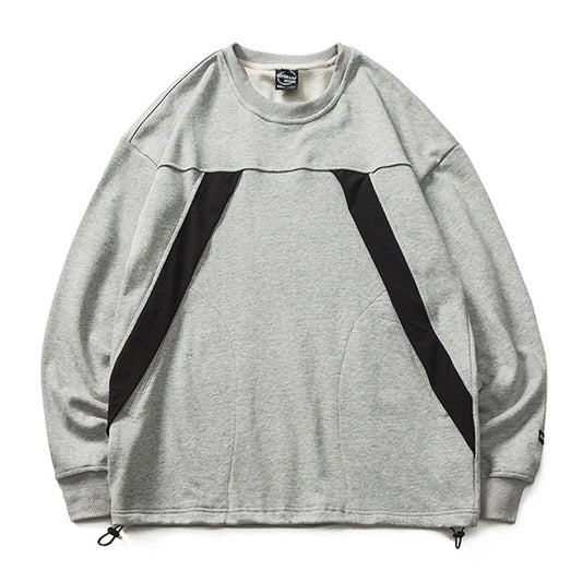 Round neck pocket casual sweatshirt hoodie